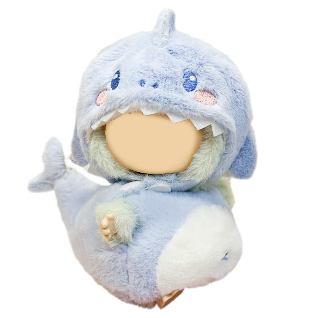 TYXHXTF Puppenkleidung Haianzug - Süße Blaue Kleidung Für 17cm Puppen