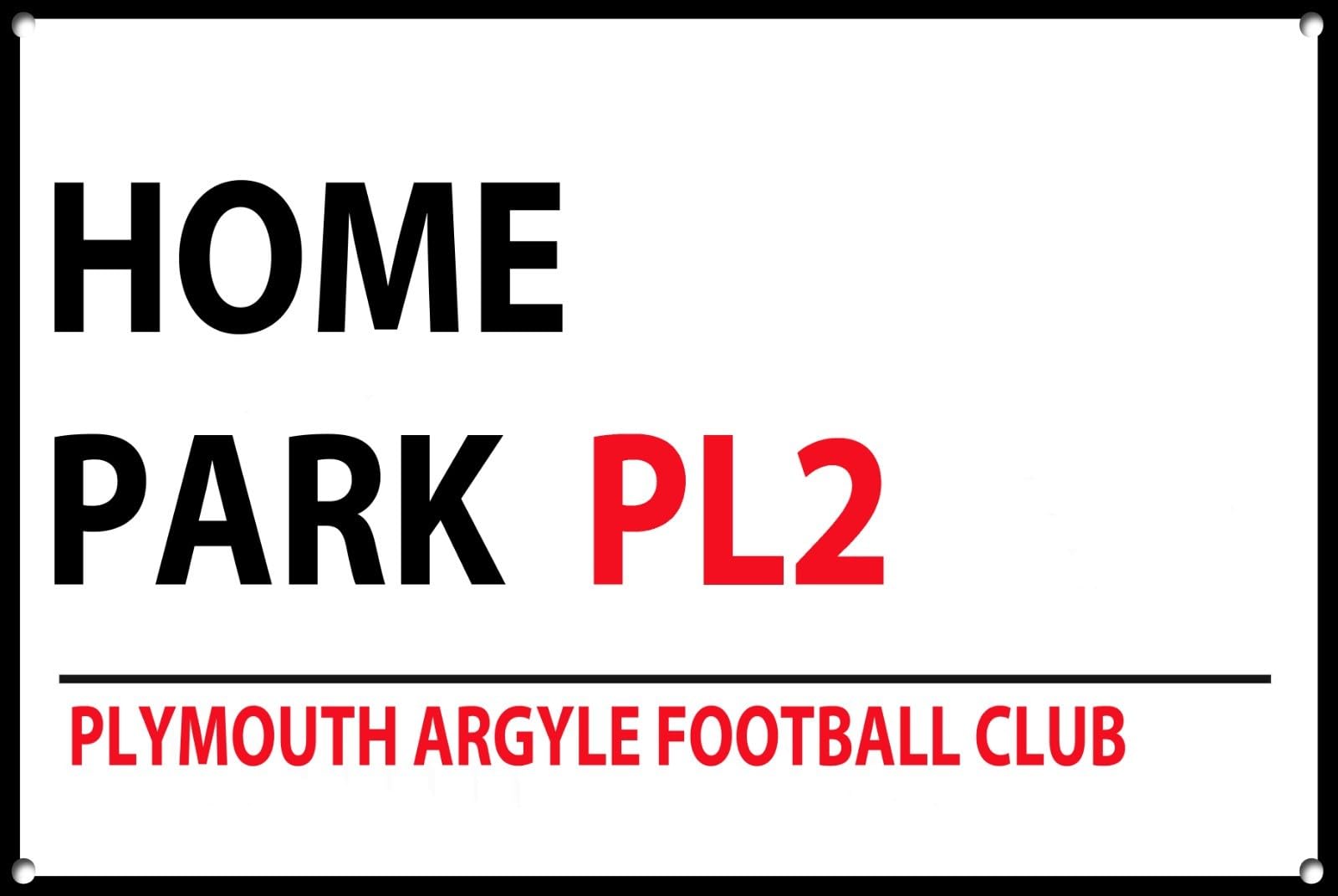 Yelaceccb Tin Sign A12197 Plymouth Argyle Metal Street Sign Football Teams Wall Door Plaque Sign 1145 Street Sign 8X12 Inches