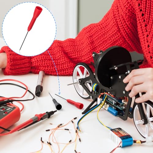 Image of 6 Pack 2mm Test Probes, 600V /10A Non-Destructive Multimeter Test Needle for Leads tl71 tl75