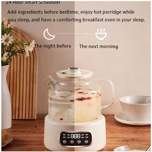 Tetera eléctrica de vidrio 1.2L con control térmico miniatura 7