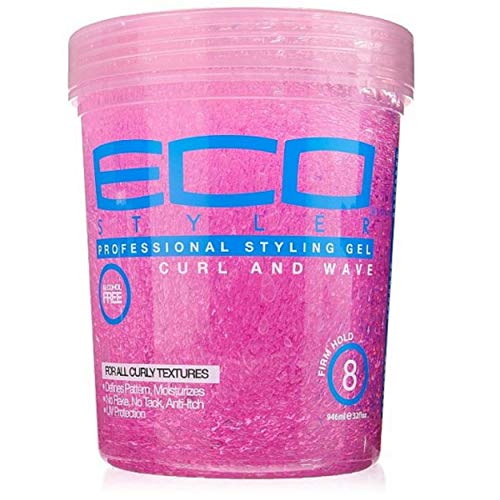 Eco Style Professional Styling Gel- Curl & Wave (Alcohol Free) Firm Hold 32-OZ