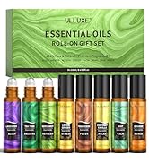 Essential Oils Roll On Set (8 Pack) 8 Flavors, Essential Oil Roller, Natural Aromatherapy Oil for...