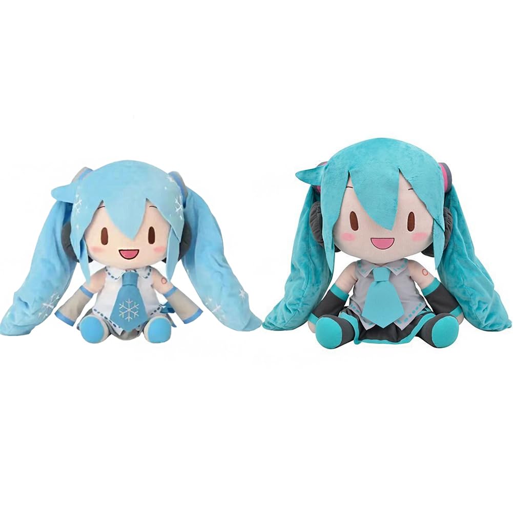 Plüschfigur Miku - 32 cm - Sitzende Figur - Weiches Plüschkissen für Zuhause, Sofa, Bettdekoration