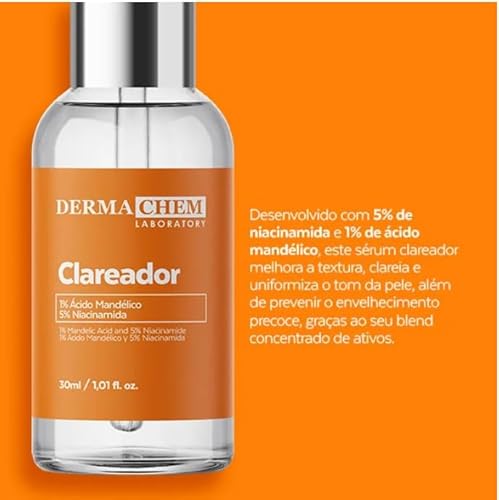 Kit Skincare Mousse Micelar Rosa Mosqueta Limpeza Facial +Sérum Clareador