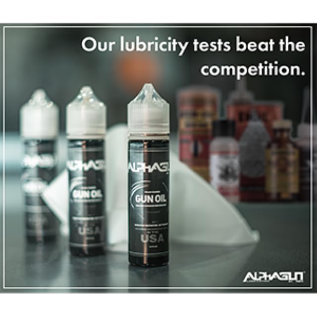 Miniatura 2 de ALPHAGUN - Aceite para armas 75% más suave para un rendimiento máximo, lubricante premium fabricado en Estados Unidos para rifles, pistolas,
