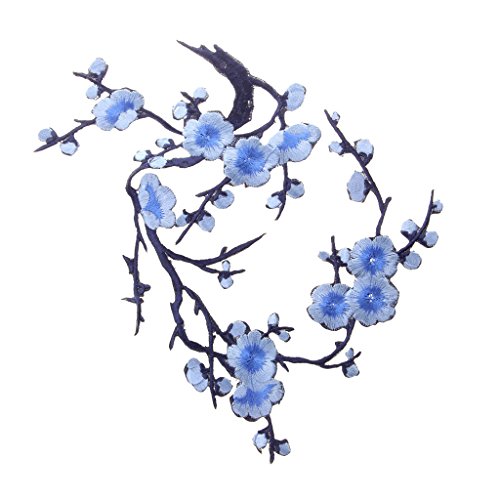 1pcs Plum Blossom fiori per ricamo pizzo immagini