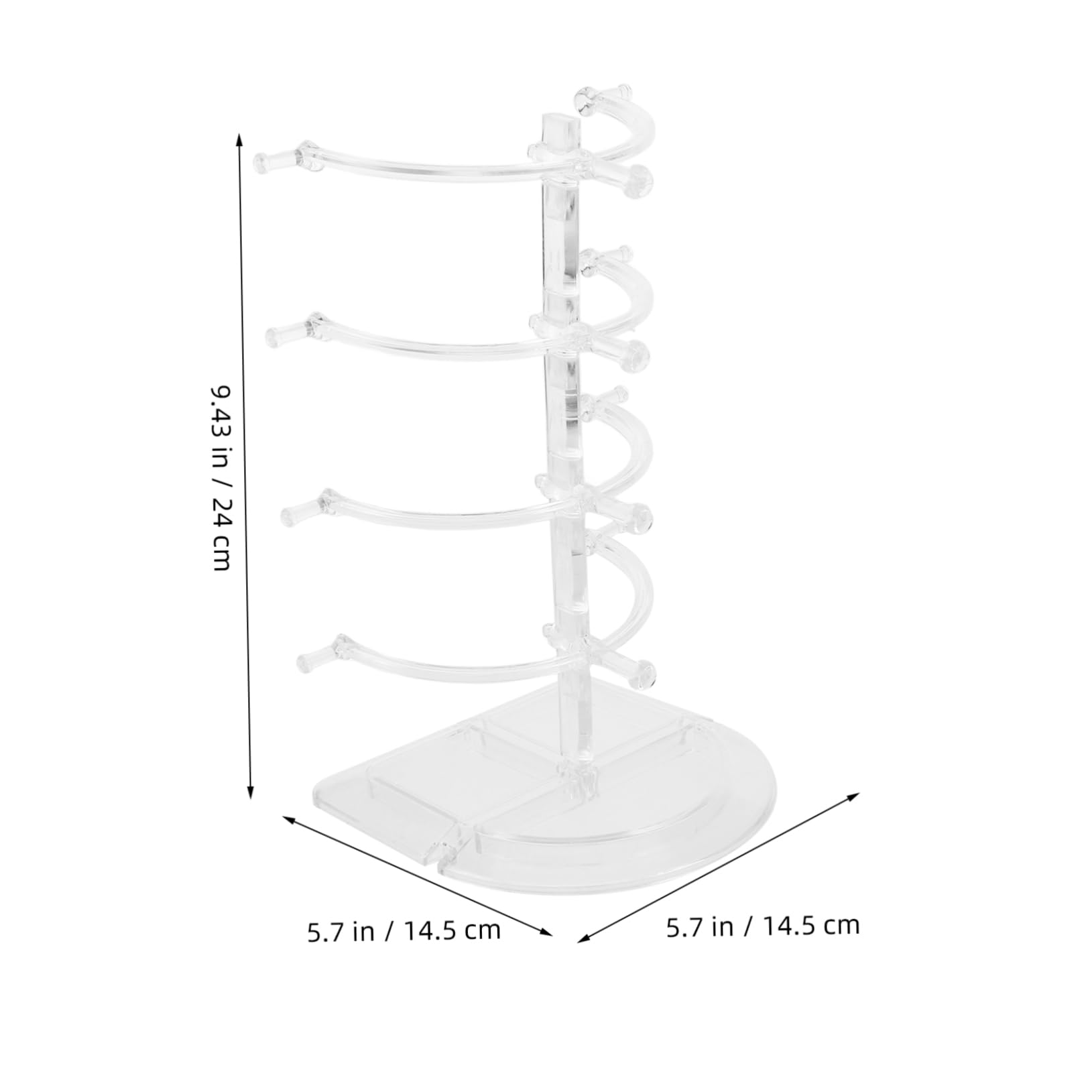 Ciieeo Sunglass Holder Organizer Eyeglass Case Wall Mount Display Rack for Glasses