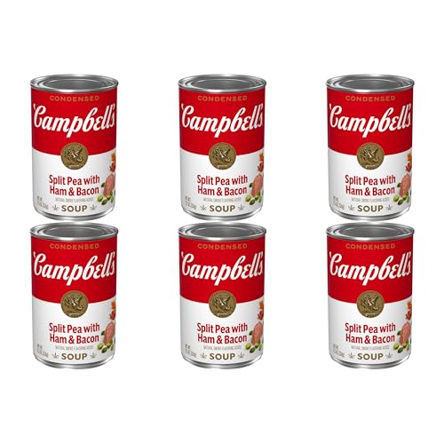Campbell's Condensed Split Pea with Ham &amp; Bacon Soup, 11.5 Oz (6 Pack)