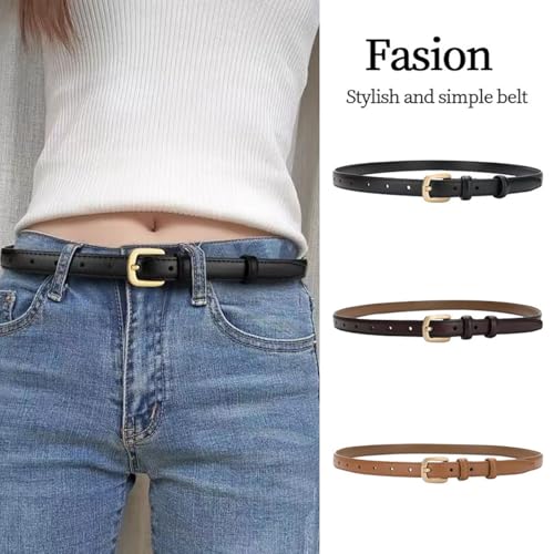 Women's Slim Belt - Small Waist Cinching Belt for Denim Jeans & Dresses2