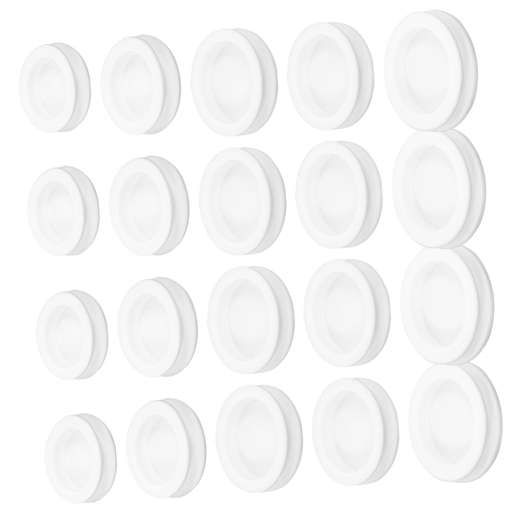 DOITOOL 50Pcs Silicone Piggy Bank Stoppers Round Money Saving Box Plug for Coin Jars Assorted for Secure Sealing and Easy Access for Storage Containers