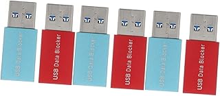 CALLARON 6 Pcs USB Anti- Brush Charger Adapters USB Adaptor Electric USB Charge Short Extension Converter Adaptor USB Rubber Ducky Charge-only USB Blocker Cable