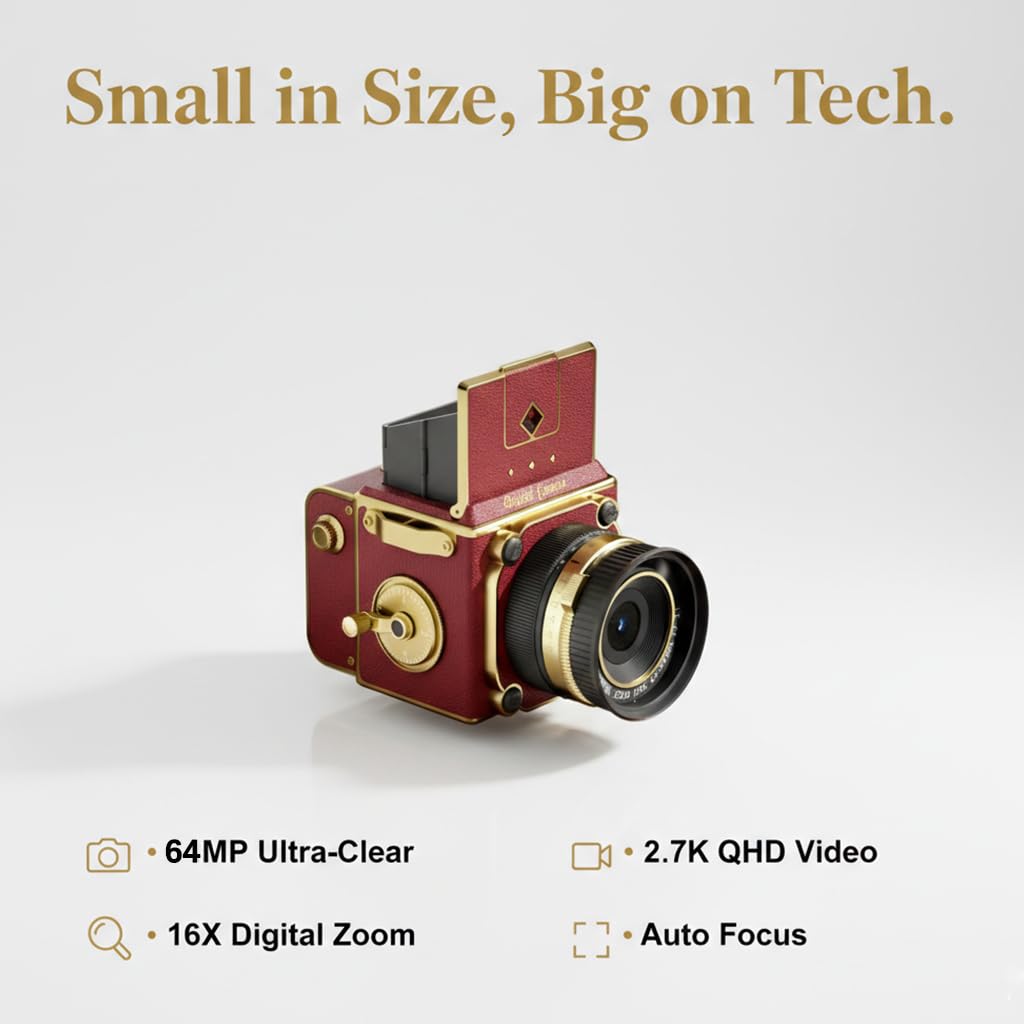 Amazon.com : EJXHKNF Vintage Digital Camera, 64MP 2.7K Retro Point