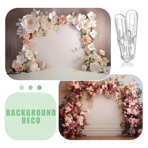 Image of LemonRoad 40 Pack Balloon Arch Clips Plastic Spring Clamps 2.4 Inch Heavy Duty Clip for Balloon Arch Kit Birthday Decoration Crafts Backdrop Woodworking Photography Studios (Transparent)