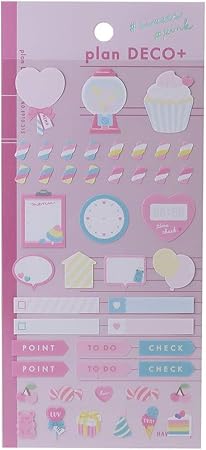 シール シート スイーツ プランデコプラス クラックス スケジュールシール かわいい グッズ 通販 シール ステッカー 文房具 オフィス用品