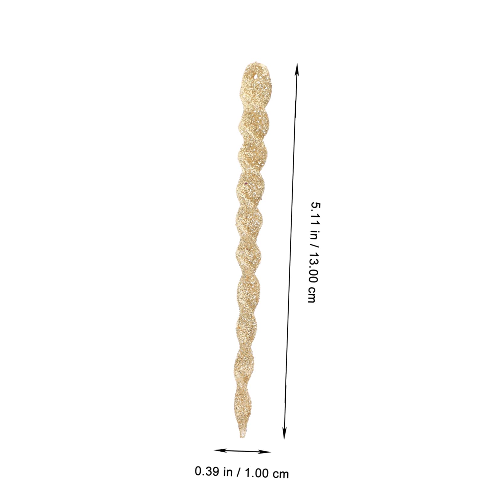 IMIKEYA 240 STK Zwiebel-Pulver- -Schnee-Nadel Christbaum anhänger christbaumanhänger Weihnachtsdekorationen weihnachtsschneeflockeverzierung Partyzubehör Christbaumschmuck Plastik Golden