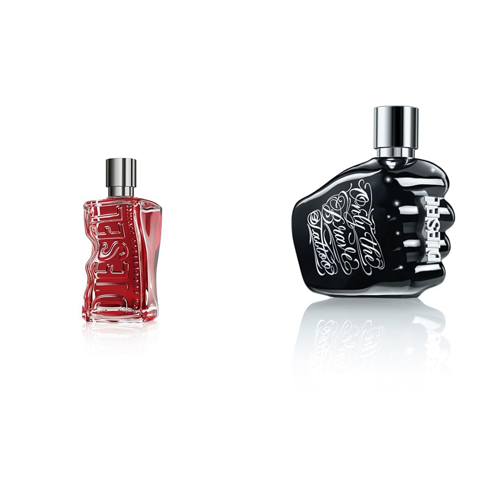 D by Diesel Red Parfüm | Eau de Parfum für Herren 50 ml + Diesel Only the Brave Tattoo Eau de Toilette 50ml