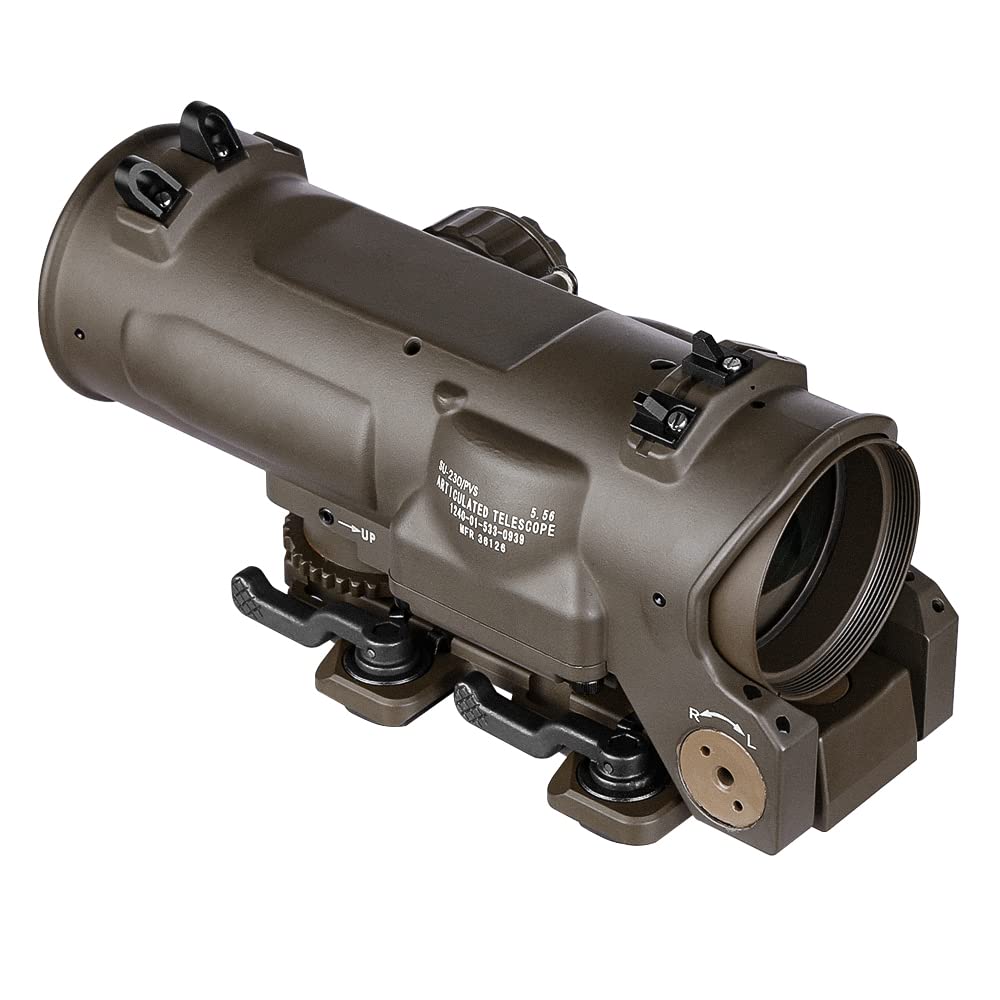 SPINA OPTICS Mirino tattico per cannocchiale 1x-4x Fisso Doppio Scopo mirino Illuminato Rosso Punto Rosso per la Caccia al Fucile (Cannocchiale 1x-4x)