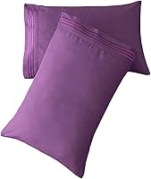 Vista 26 de SONORO KATE Juego de fundas de almohada de lujo de microfibra cepillada 1800 Bedding - antiarrugas, (beige, 2 fundas de almohada estándar)