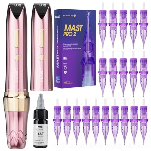 Mast P60 Tattoo Machine Set Wireless Tattoo Pen Machine Microblading Pen with Wireless Battery for Brow Lip Eyeline Scalp Small Tattoos