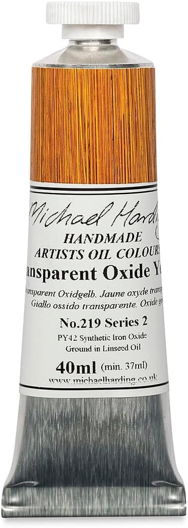 Michael Harding Artist Oil Colours, Transparent Oxide Yellow, 40ml Tube, 21940