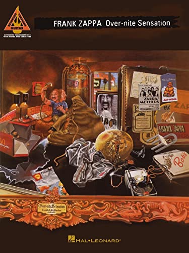 Frank Zappa: Over-Nite Sensation | Guitar TAB Sheet Music Book for Rock Musicians | Note-for-Note Transcriptions for Electric Guitar | Songbook with ... and Performance (Guitar Recorded Versions)