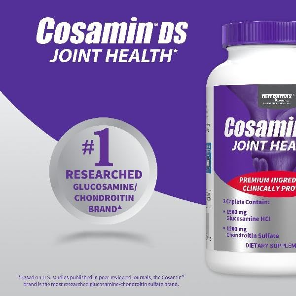 Nutramax Laboratories Cosamin® DS Joint Health Supplement with Glucosamine & Chondroitin for Adult Men & Women, Joint Supplement, 210 Capsules - Image 5