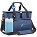 Obics Kühltasche klein 20l Lunchtasche faltbar, Herren Thermo Isoliertasche Picknicktasche blau für Arbeit und Mittagessen, Blaue Thermotasche Essenstasche isoliert für unterwegs und Auto mit Kühlakku