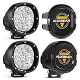 Auxbeam 4 Inch LED Offroad Lights with 6 Modes + 4 inch LED Pod Covers for Truck Pickup SUV ATV UTV 4x4 Jeep Wrangler