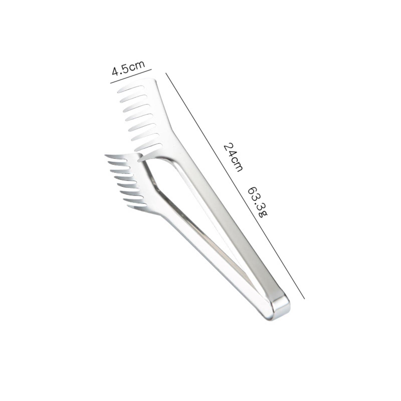 Pinzas para Fideos de Acero Inoxidable de 9 Pulgadas, Pinzas para Pasta y Espaguetis, Pinzas para Alimentos, Mango de Acero Inoxidable, Utensilios de Cocina, Accesorios de Cocina, alicates