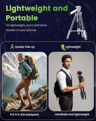 Cambofoto SAB265 74"-Camera-Tripod, Porfessional Aluminum Heavy Duty Tripod Stand thumb #3