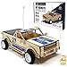 TOYLOGS Wooden Car Model Kit Truck - DIY 3D Puzzle Toy with Remote Control, Solar Power Panel - STEM Projects for Kids Ages 8-12, Educational Science Building Kits, Gift for Boys and Girls