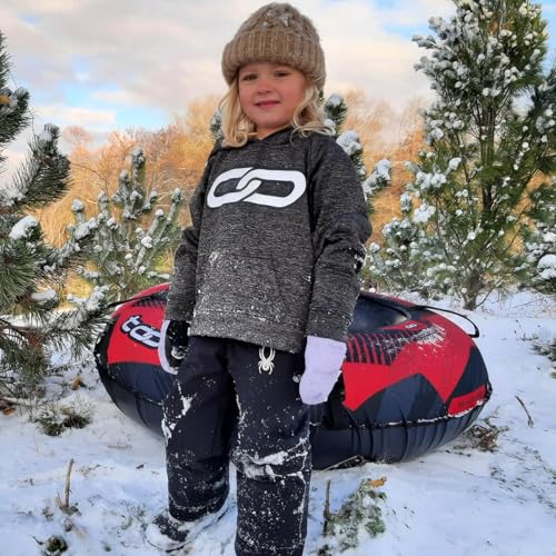 Snow Tube for Sledding, Heavy Duty Snow Tube with High Speed Bottom, Connectable and Commercial Grade