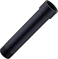 Vista 17 de Extensión de brazo de ducha cromado, extensor de montaje de brazo de 6 pulgadas para cabezal de ducha superior, tubo extensor de hembra a macho