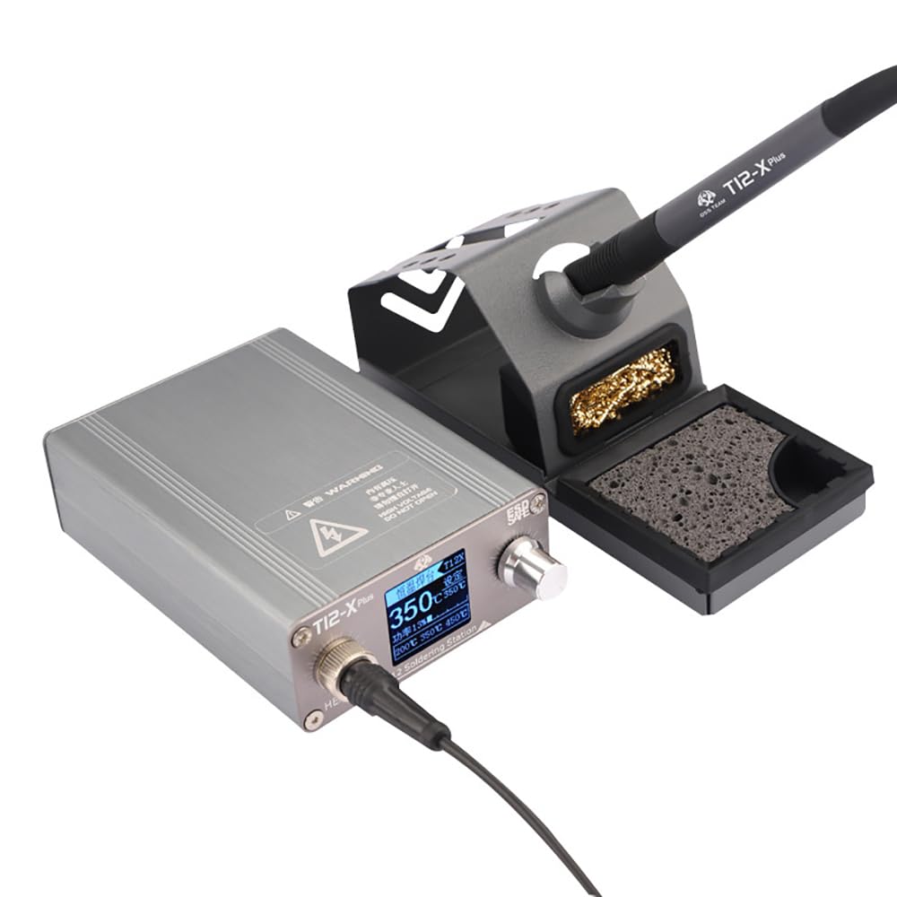 Toplionace Station de Soudage à Affichage Numérique T12-X Plus pour la Réparation Mobile Plate-Forme de Soudage à Température Intelligente Outils de Reprise de PCB BGA (T12-X Plus)