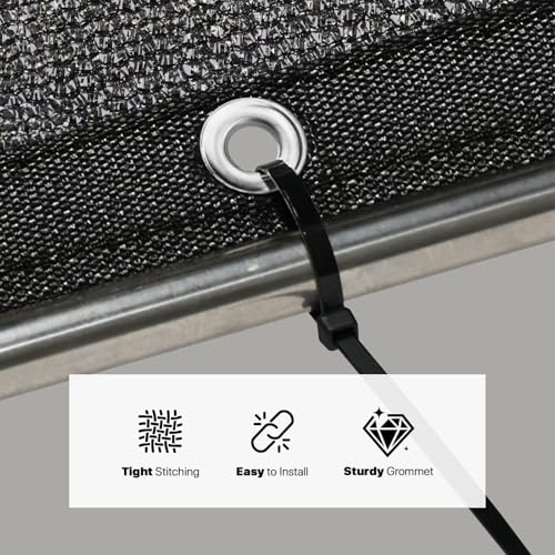 Amgo 50% Black Sun Shade Cloth 8' x 16' Mesh Tarp for Greenhouse Plants by Amgo - Used condition - Image 4