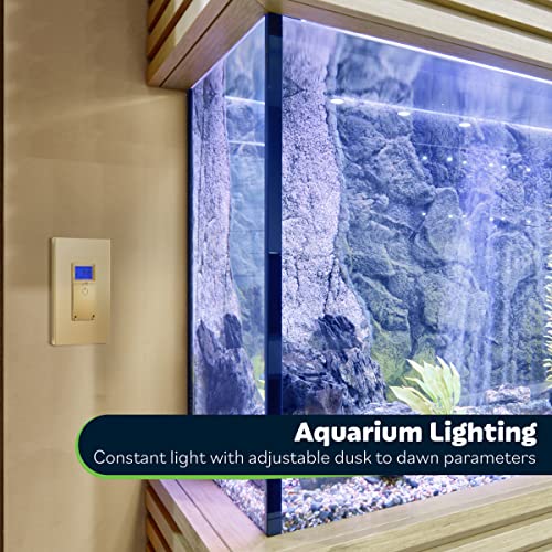 Topgreener Digital Astronomic Timer Switch, 7-Day Programmable Sunrise Sunset Timer For Lights, Fans, & Motors, Single-Pole Or 3-Way, Neutral Wire Required, Ul Listed, Tgt01-Hn-Gd, Gold #TOP5