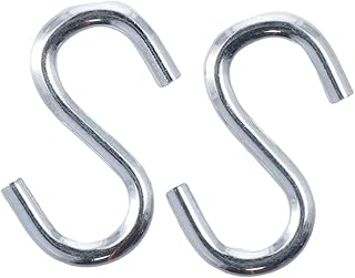 AllGIFT 2 Pack Heavy Duty Galvanised Iron S-Hooks,Swing Hammock Hooks,Hammock Hooks Hardware for Swing Hammock Garden Outdoor Tools