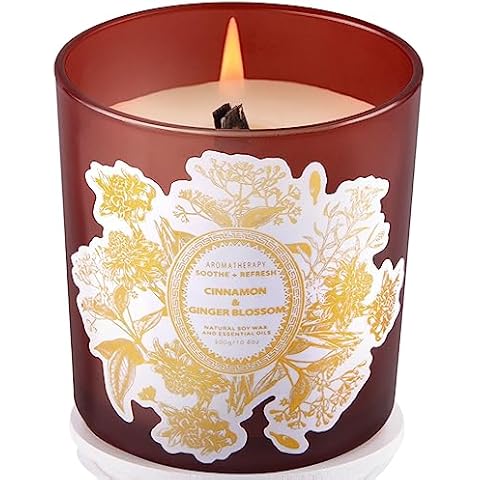 GIFTAWAY Cinnamon Ginger Blossom Fall Candles Cover