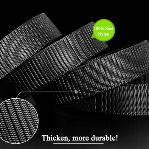 Nylon Belts for Men Thicken Military Style With Replaceable Alloy Pin Buckle, Cut To Fit3