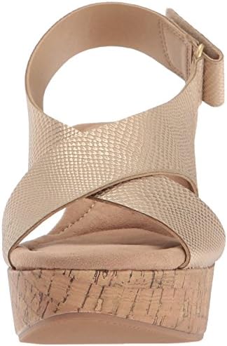 CL by Chinese Laundry Women's Dream Girl Wedge Sandal, Gold Snake, 9.5 M US | Image 1