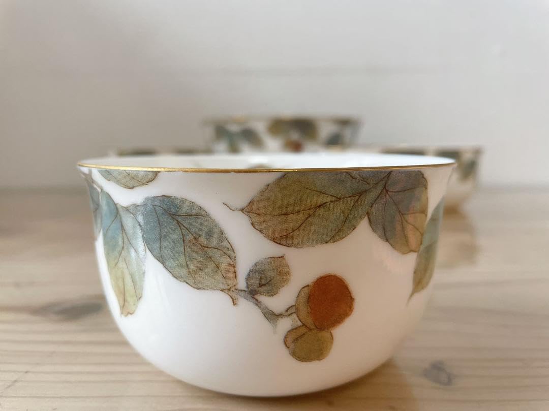 前畑陶器　美濃焼　庫山窯　『木の実』　銘々皿　5枚 前畑陶器 美濃焼 庫山窯 『木の実』 銘々皿 5枚