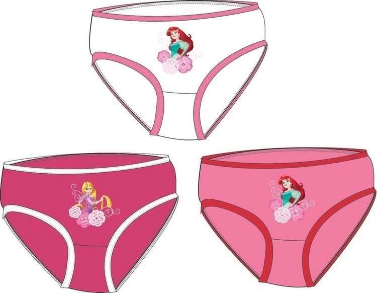 Culottes Disney - Boite De 3 Ensemble De Culottes Disney (FR/ES, Âge, 4 Ans, 5 Ans, Taille Normale, Ensemble De Culottes Princesse Disney-C)