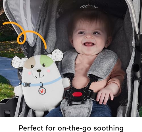image for ​Fisher-Price Baby Toy Calming Vibes Puppy Soother Plush Portable So