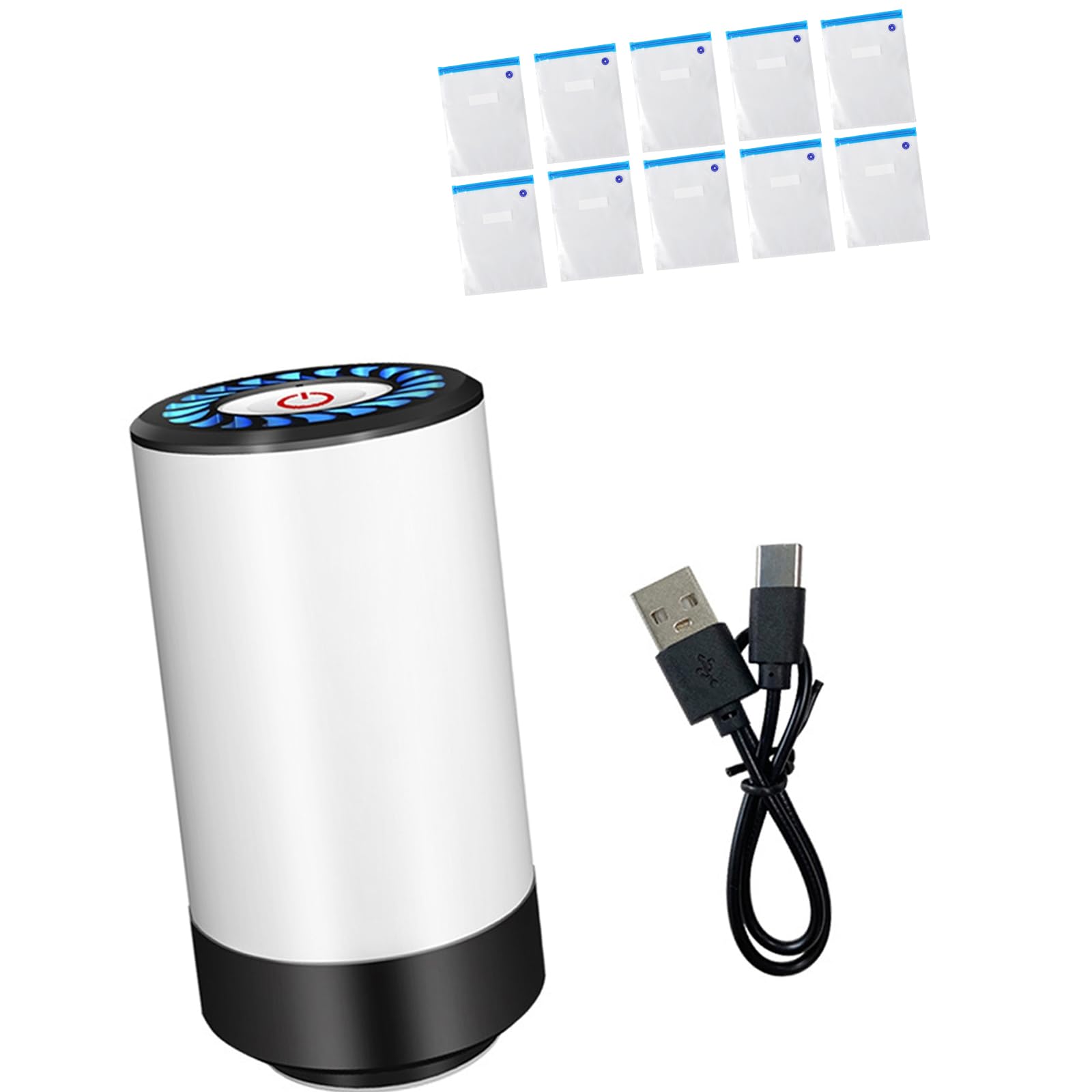 Buxuaaaa Intelligent Pressure Detecting Vacuum Food Defender Electric Fan for Consistent Sealing Execution in Kitchen ABS Seal