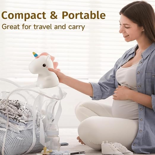 Image of One94Store Rechargeable Baby Unicorn Silicone Night Lamp - Touch Sensor 7-Color LED Light for Kids Bedroom, Romantic Decor, Valentine Day Gift, Love Gift for Her, Couple Gift