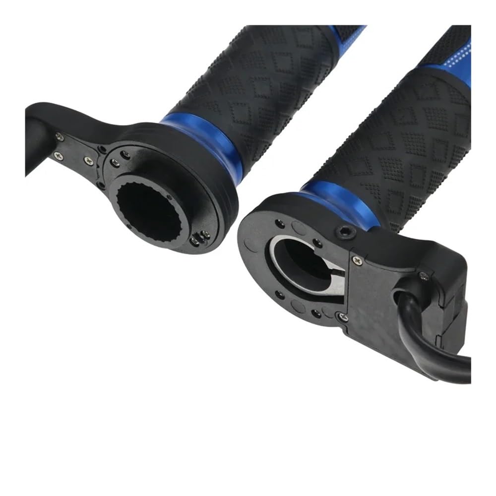 Housses poignée Moto Poignées Chauffantes Moto, VTT, Scooter, 22 Mm, 7/8", Accessoires De Remplacement pour Guidon, 12 V(Black)