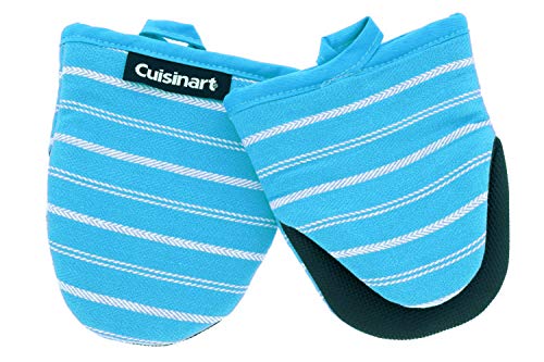 Cuisinart Neoprene Mini Oven Mitts,2pk-Heat Resistant Oven Gloves Protect Hands and Surfaces