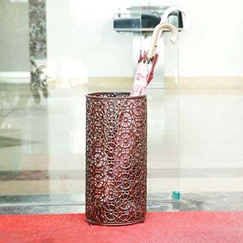 Porte-Parapluie Anti-Flaques d'Eau | Solution Sol Sec en Fer Forgé Bronze Robuste