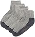 Produktbild Camano Herren 5932 Quarter 4 Paar Sportsocken, Grau (Grey 10), 43-46 EU