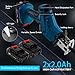Reciprocating Saw Cordless, Variable Speed 3000 RPM Brushless Motor with 8 Saw Blades, 2 x 2.0Ah Batteries, LED Light, Tool‑Free Blade Change, Portable for Wood PVC Cutting
